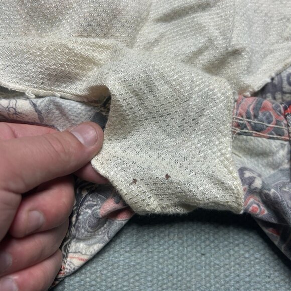 Vintage 1950s 60s swim trunks shorts Hawaiian cotton novelty print surf large - Picture 8 of 11